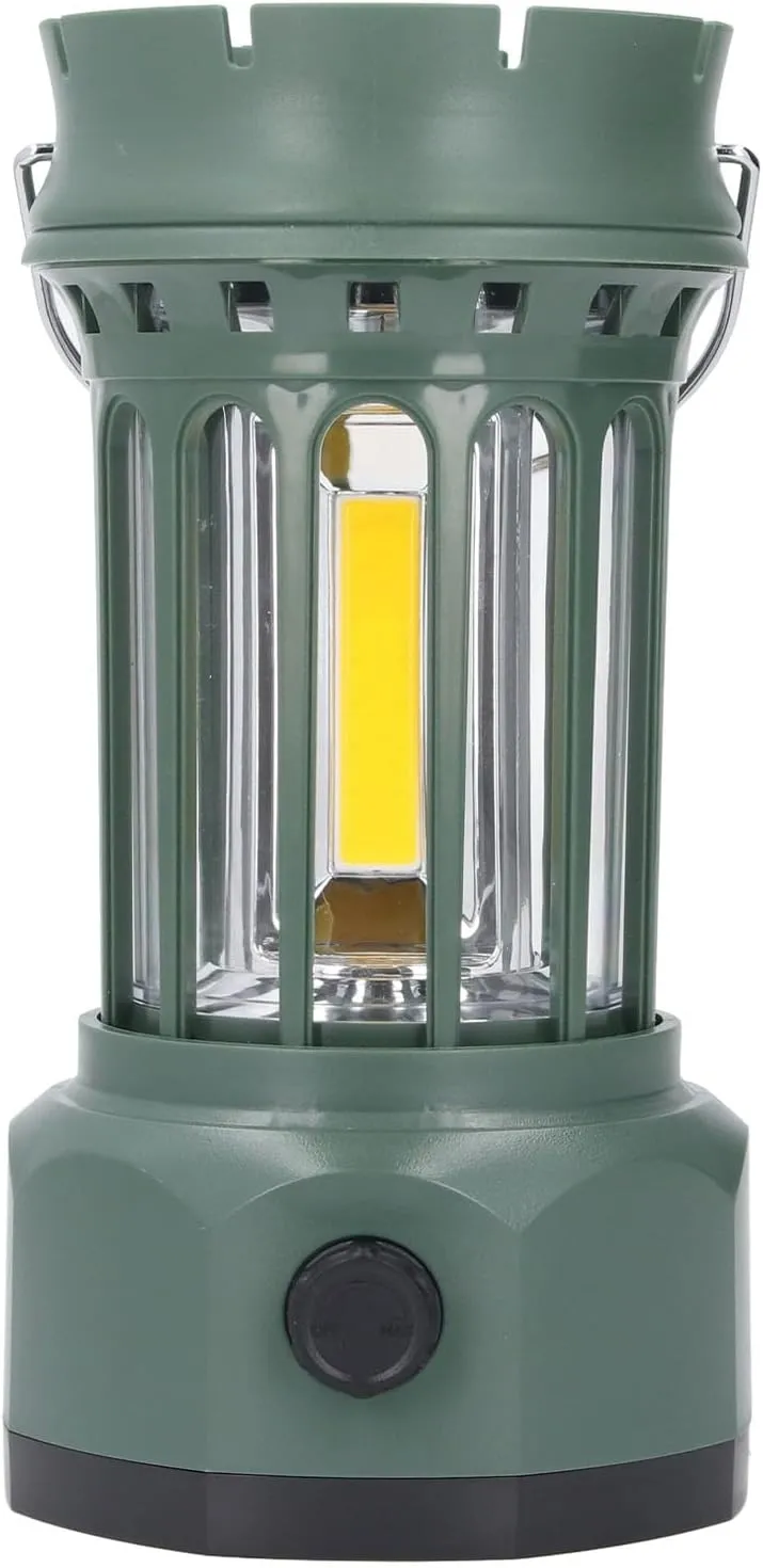PerGar Solar Camping Lantern, Professional Vintage Hanging Tent Lights, Waterproof Rechargeable Camping Lights, for Outdoor Camping
