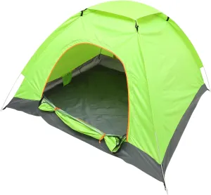 Person Automatic Folding Camping Tent Double Door Ventilation Portable Beach Tent Green and for Outdoor Adventures Compact and Lightweight Design