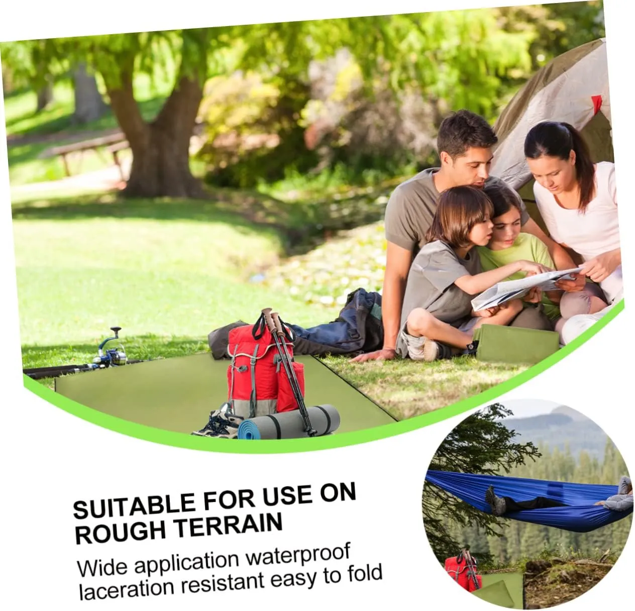Picnic Blanket Oxford Cloth Mat 210x300cm Waterproof Portable Camping Tent Beach Hiking Outdoor