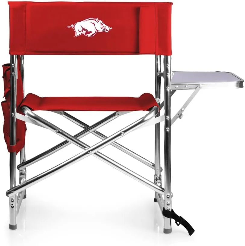 PICNIC TIME NCAA Cal Bears Sports Chair with Side Table - Beach Chair - Camp Chair for Adults