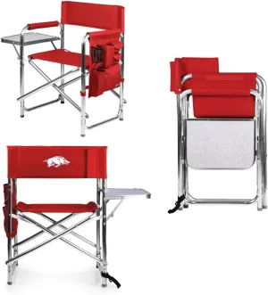 PICNIC TIME NCAA Cal Bears Sports Chair with Side Table - Beach Chair - Camp Chair for Adults