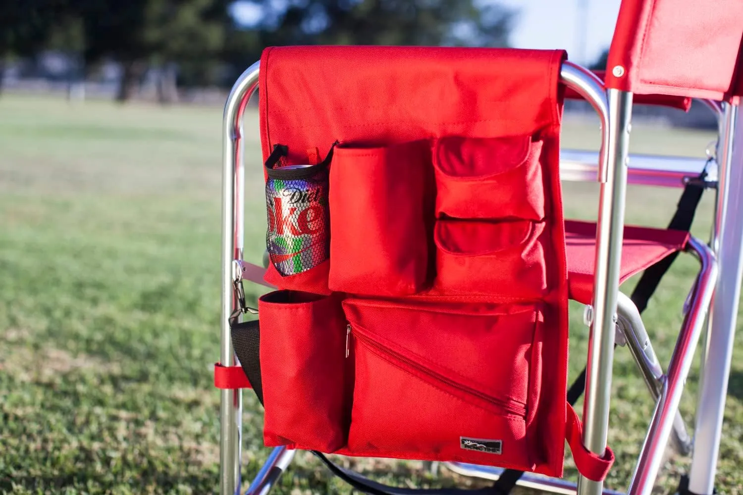PICNIC TIME NCAA Cal Bears Sports Chair with Side Table - Beach Chair - Camp Chair for Adults