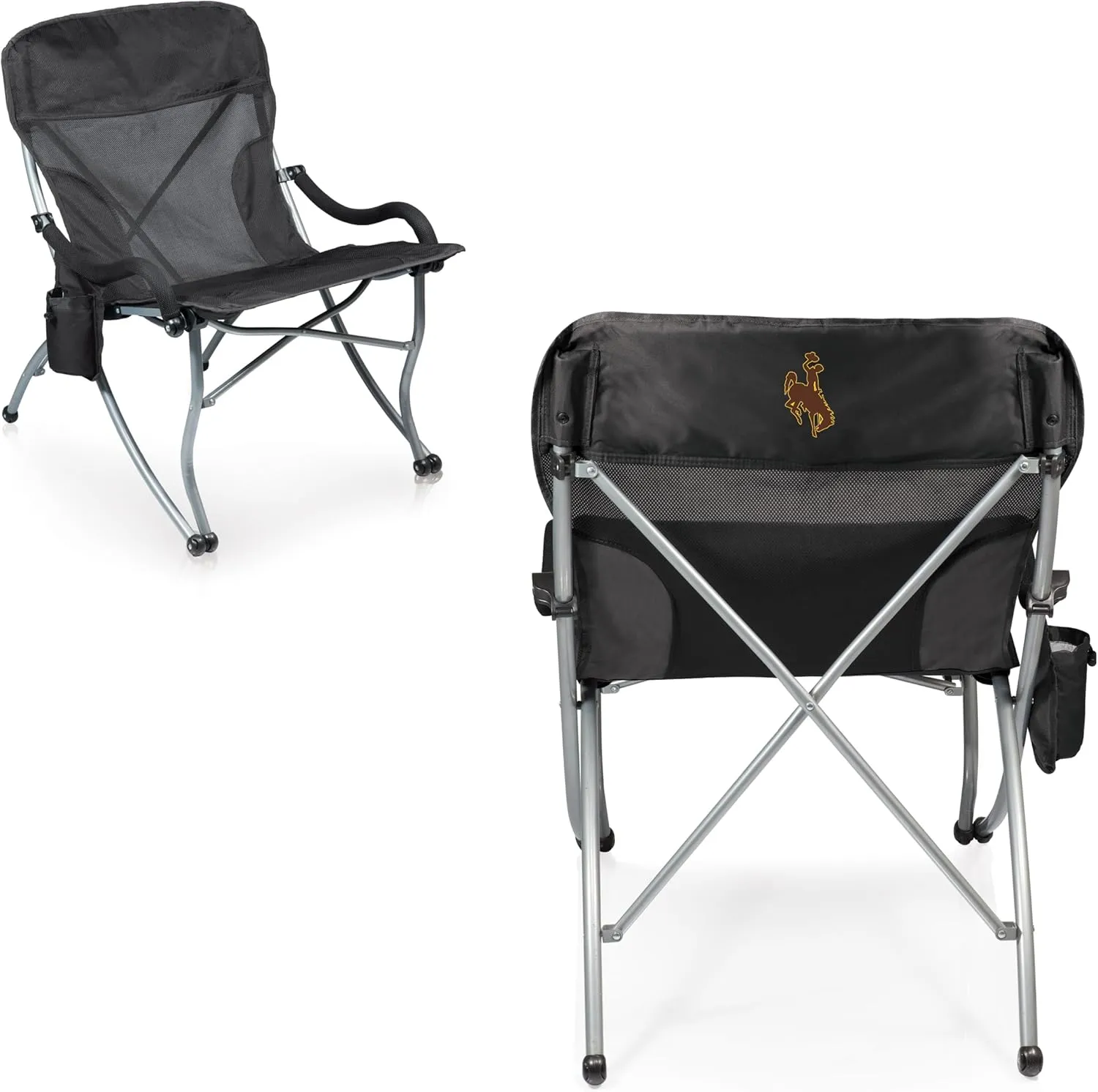 PICNIC TIME NCAA Florida State Seminoles PT-XL Heavy Duty Camping Chair, XL Beach Chair, 400 lb Capacity Camp Chair, (Black)