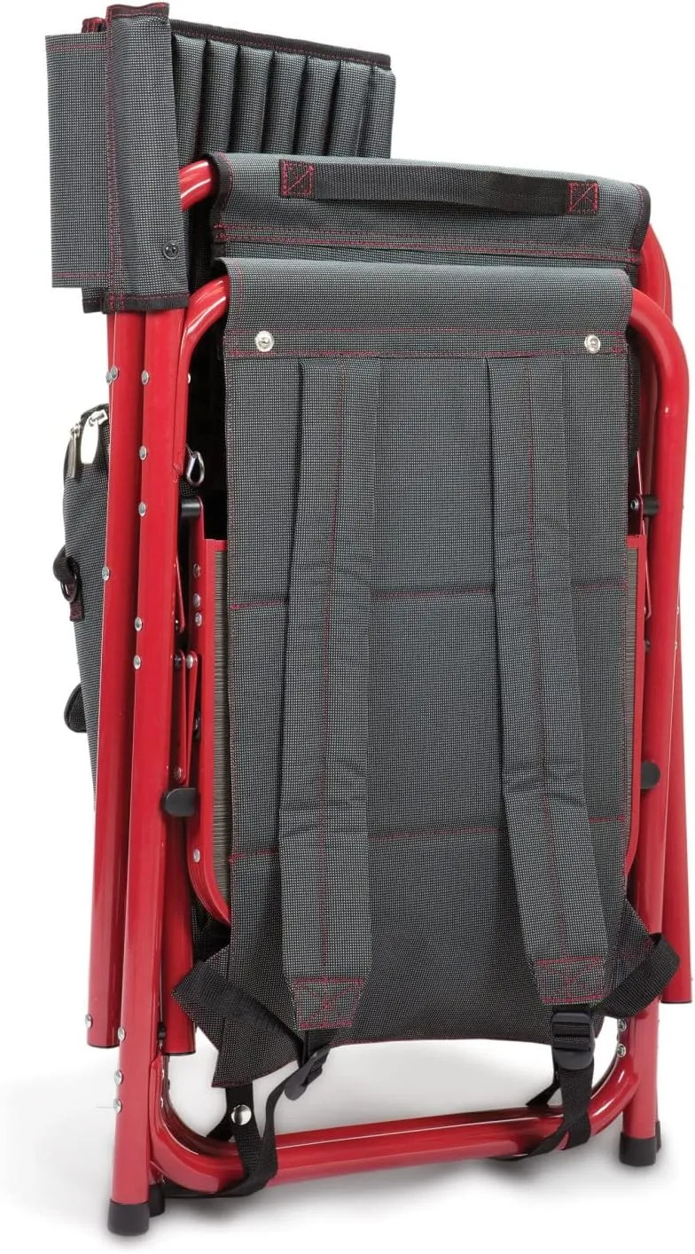 PICNIC TIME NFL Unisex-Adult NFL Fusion Camping Chair with Side Table and Soft Cooler, Beach Chair for Adults, Lawn Chair
