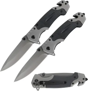 Pocket Knife for Men with Glass Breaker, Seatbelt Cutter, 3-in-1 Multitool Folding/Survival Knife for Emergency Rescue Situations,Camping Survival