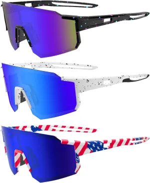 Polarized Sports Sunglasses for Men Women Youth Baseball Fishing Running Cycling Golf Trekking TAC Glasses