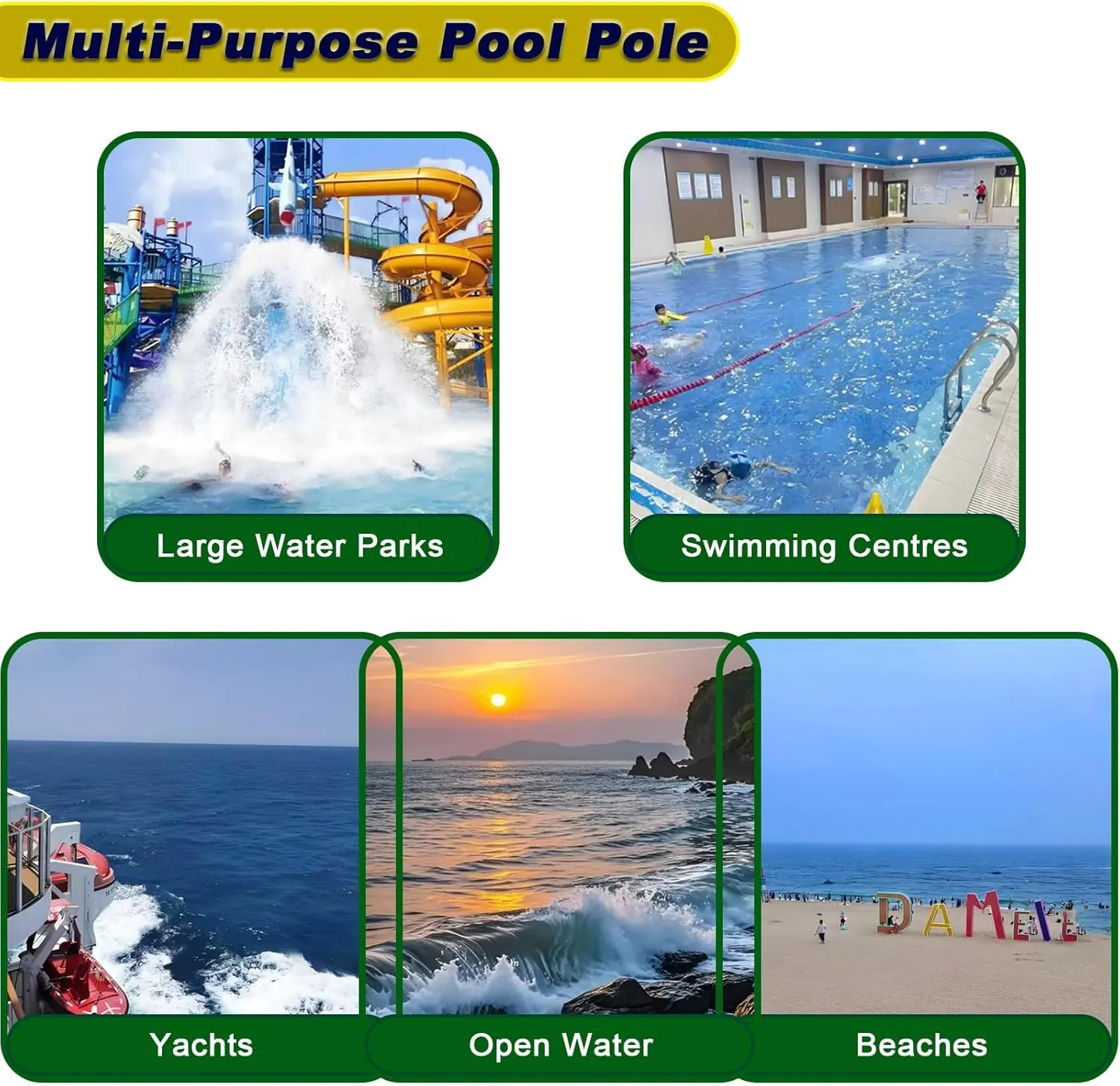 Pool Safety Hook for Swimming & Boat, Telescopic Pool Safety Rescue Pole Emergency Lifeline Hook Portable Professional Life Saving Tension Bar Fiberglass Rescue Hook(18 ft/5.5 m/216.5INch)
