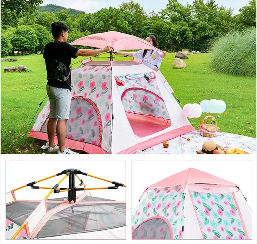 Pop Up Beach Tent Sun Shelter Easy Set Up Waterproof Beach Shelters Tent Lightweight Portable Instant Camping Tent for Hiking Backyard