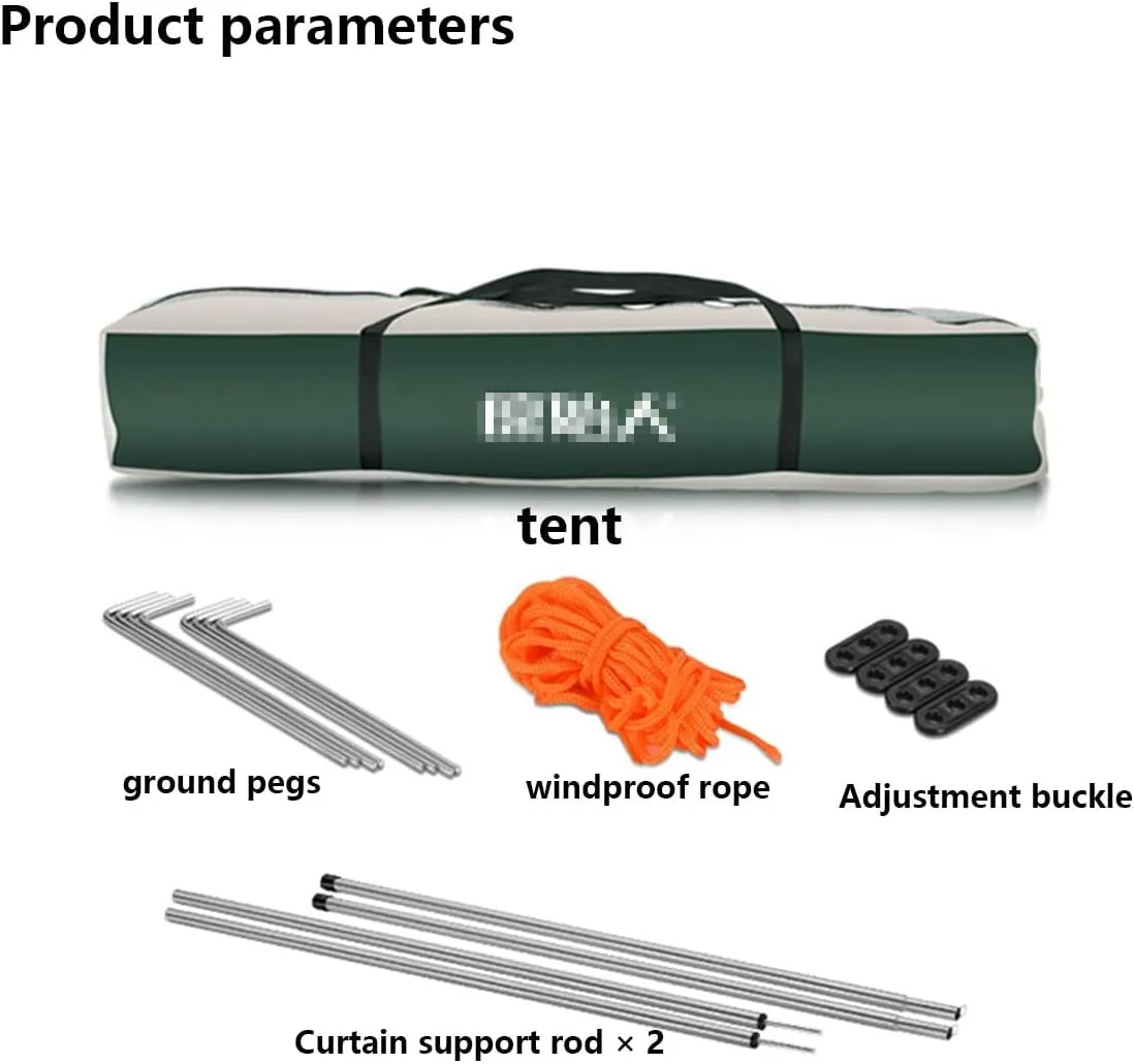 Pop-Up Camping Tent 3-4Person Tent Family Tents for Camping Water Resistance Lightweight Durable Durable Fiberglass Poles Includes Tent Stakes ( Color : Green , Size : 34 people 240*210*135cm )