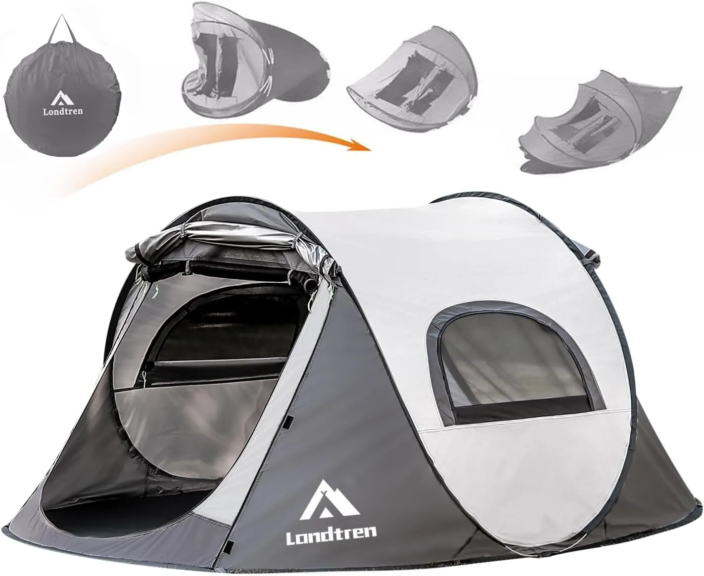 Pop Up Tents for Camping 2 Person Waterproof Army Surplus Military Popup Tent Camping Easy Up Camping Tents Instant Tent Big