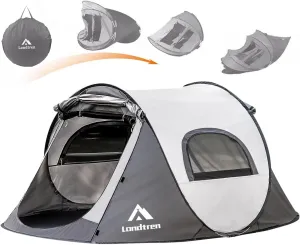 Pop Up Tents for Camping 2 Person Waterproof Army Surplus Military Popup Tent Camping Easy Up Camping Tents Instant Tent Big
