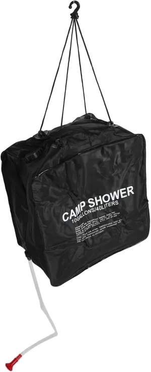 POPETPOP Solar Camping Shower Bag 40l Portable Shower Pouch Camping Bathing Water Heater for Outdoor Use