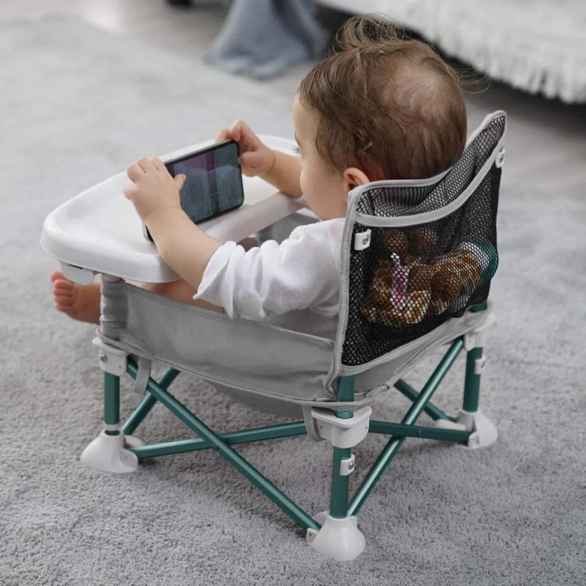Portable Baby Toddler Chair Folding Dining Seat for Outdoor Travel Camping Use