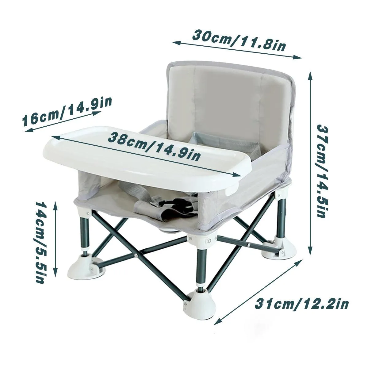 Portable Baby Toddler Chair Folding Dining Seat for Outdoor Travel Camping Use