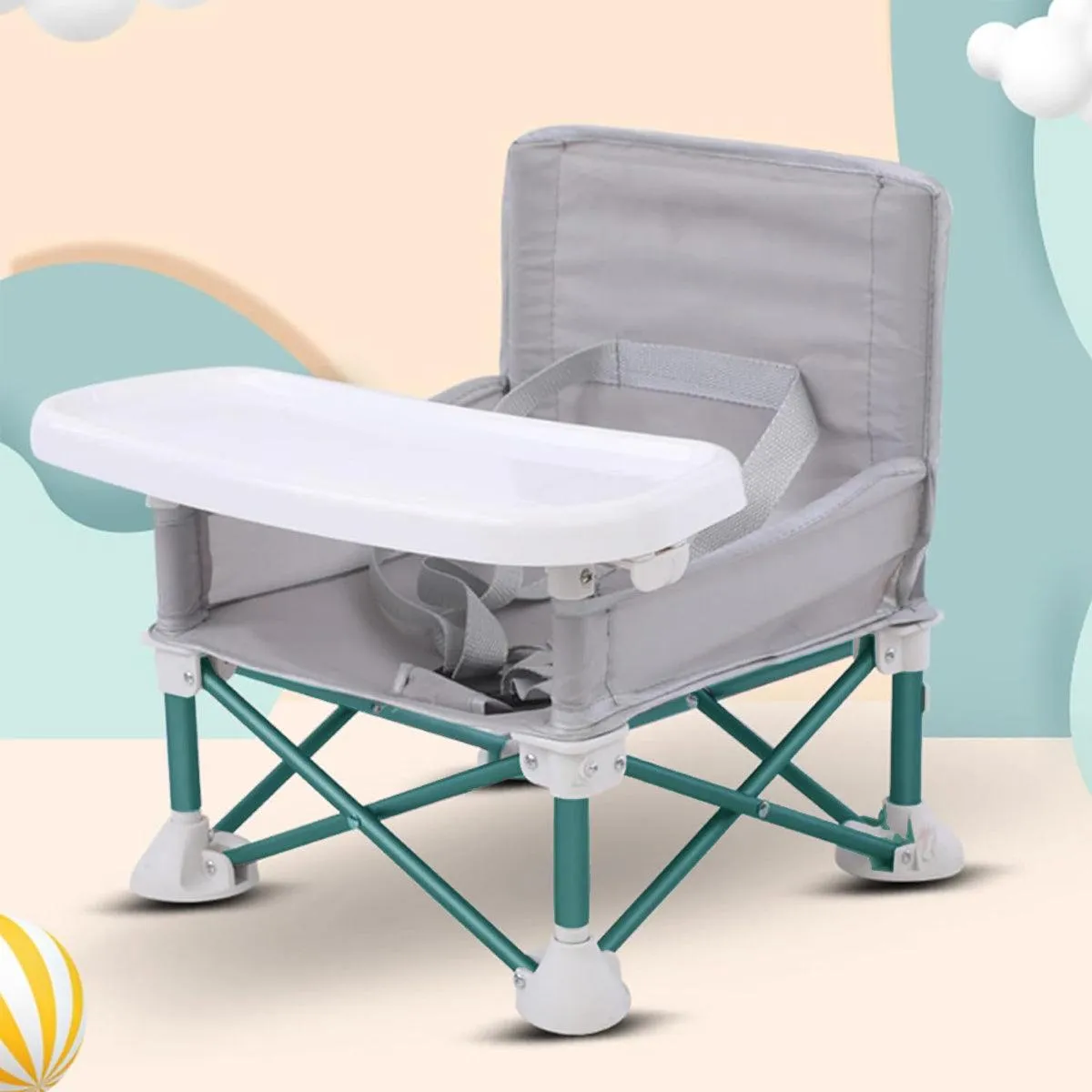 Portable Baby Toddler Chair Folding Dining Seat for Outdoor Travel Camping Use
