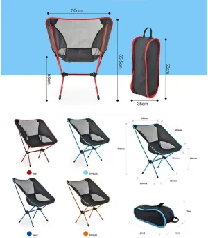 Portable Camping Chair Compact Ultralight Folding Backpacking Chairs Unique and omic Seat Design Suitable for Hiker Picnic Camp Beach Outdoor