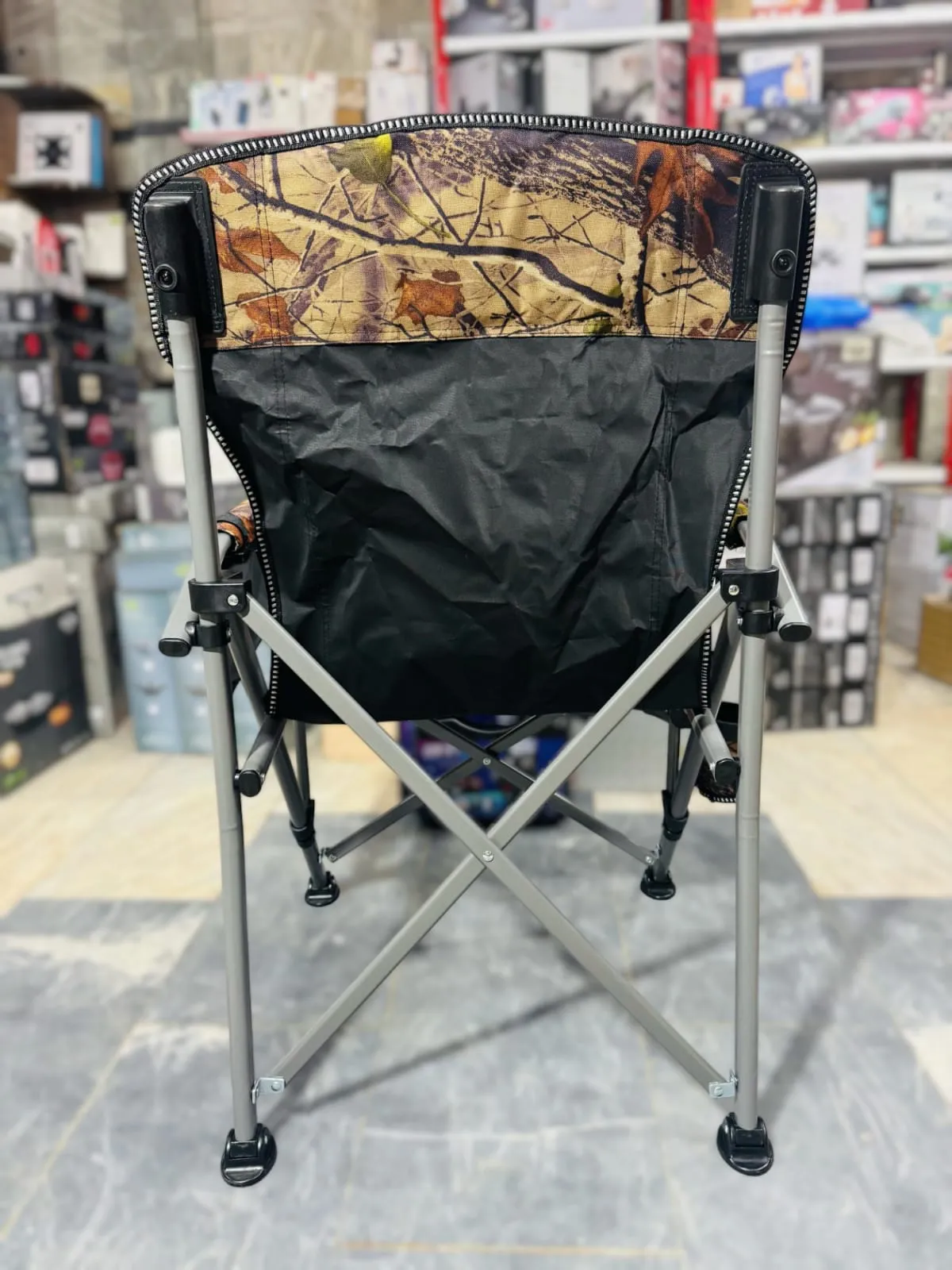 Portable Camping Chair Featuring Cup Holder and Side Pocket