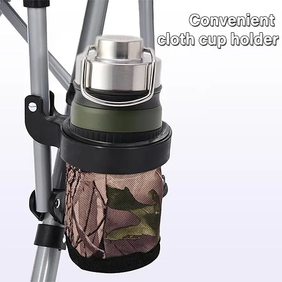 Portable Camping Chair Featuring Cup Holder and Side Pocket