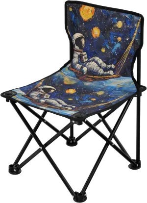 Portable Camping Folding Chairs Foldable Chair Small Astronaut Hammock Lightweight Backpacking Outdoor Outside Fishing