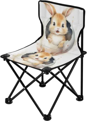 Portable Camping Folding Chairs Foldable Chair Small Rabbit Easter 1 Lightweight Backpacking Outdoor Outside Fishing
