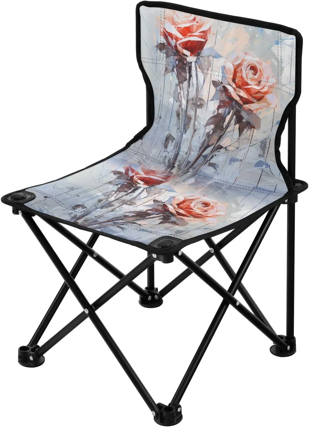 Portable Camping Folding Chairs Foldable Chair Small Rose Grunge 1 Lightweight Backpacking Outdoor Outside Fishing
