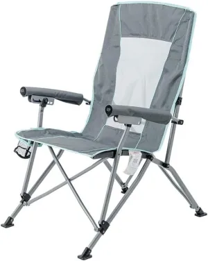 Portable Folding Chair Camping Chair for Adults, Adjustment Folding Lawn Chair with Padded Hard Arms and Cup Holder Folding Chair Adjustable Folding Chair
