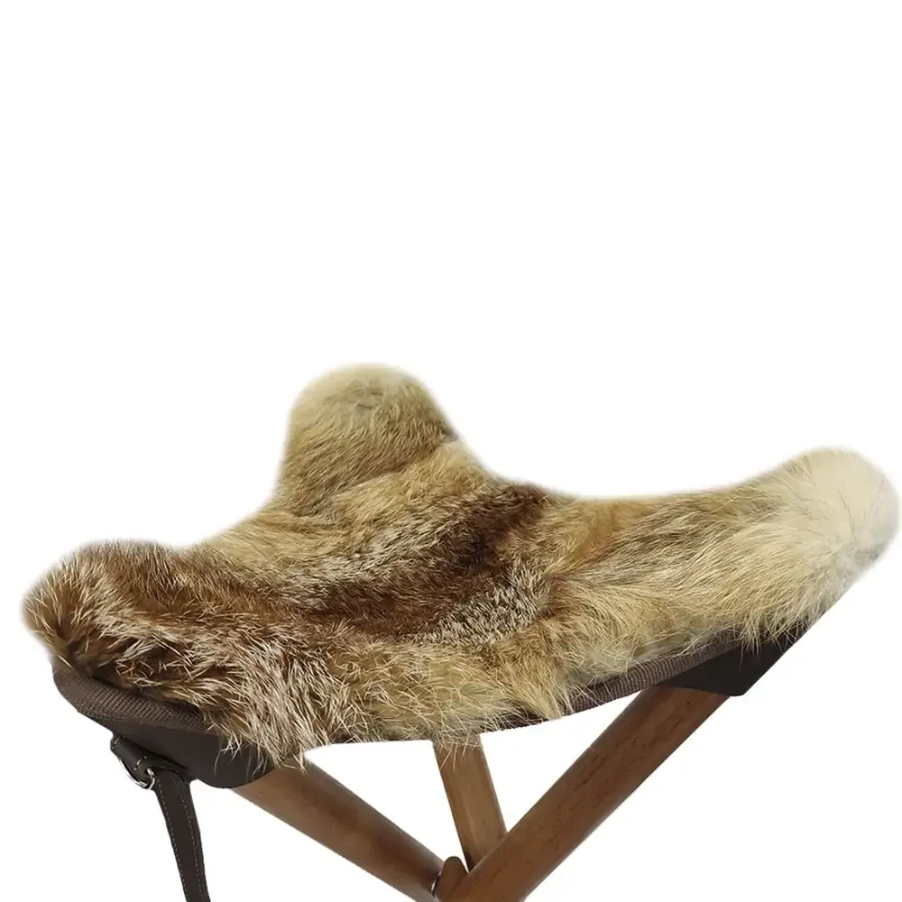 Portable Folding  Heavy-Duty Tripod Camping Fur Chair