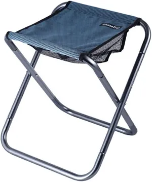 Portable Folding Stool Aluminum Alloy Foldable Chair for Outdoor Camping Fishing Hiking (Blue)