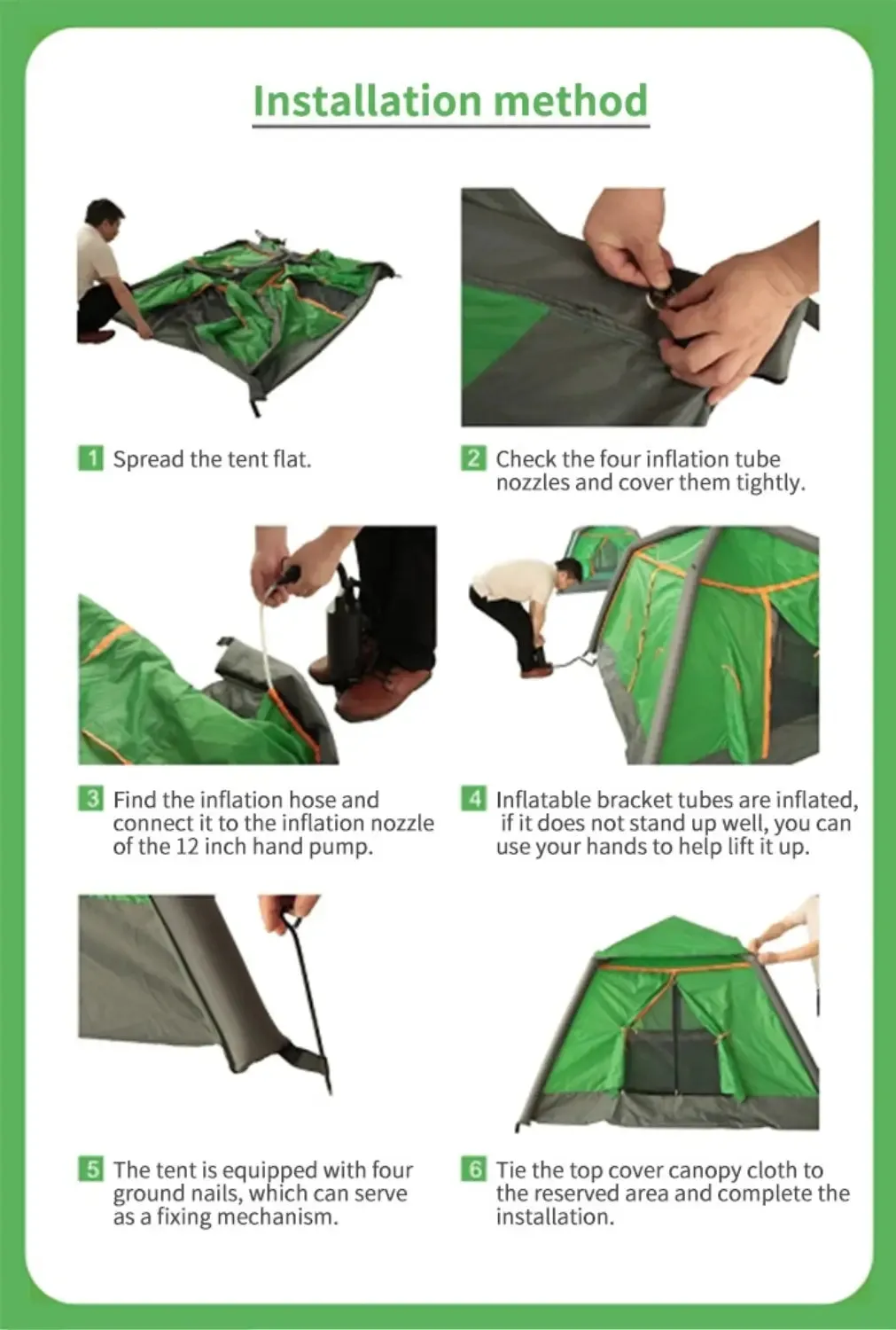 Portable Inflatable Camping Tent