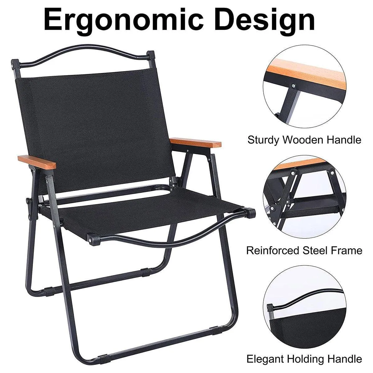 Portable Outdoor Folding Chair Light Aluminum Alloy Stool for Camping Picnic