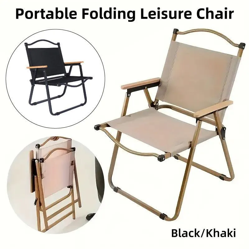 Portable Outdoor Folding Chair Light Aluminum Alloy Stool for Camping Picnic
