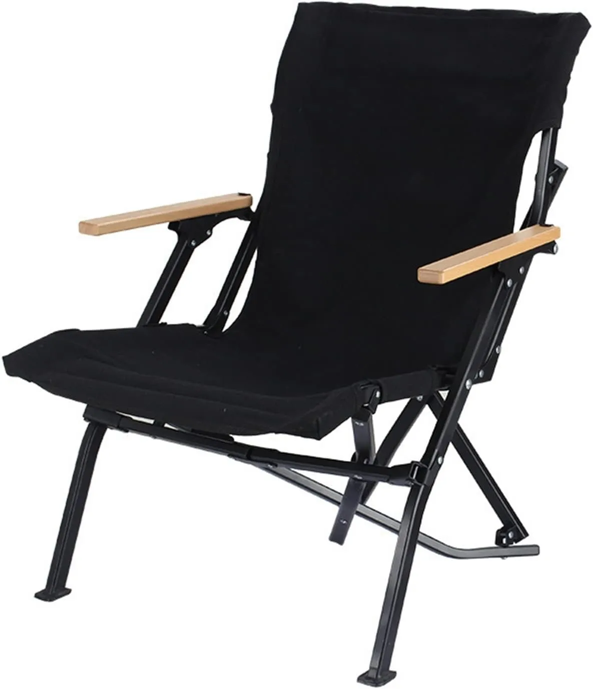 Portable Oxford Cloth Back Recliner Outdoor Folding Chair Aluminum Beach Leisure Camping Chair