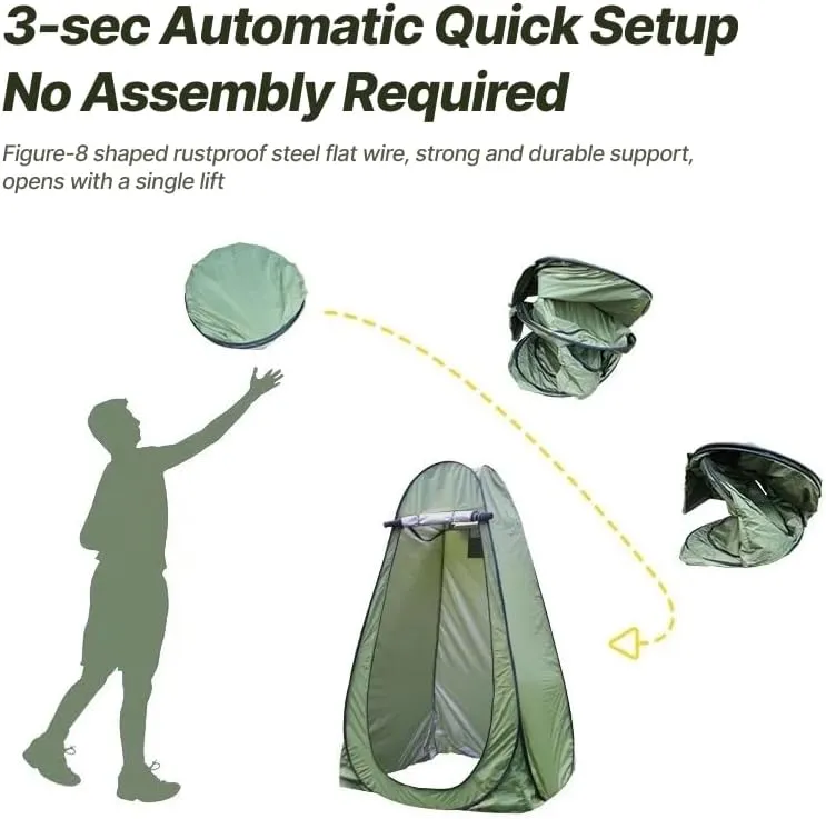 Portable Pop-Up Privacy Changing Tent (Camouflage)