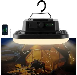 Portable Rechargeable LED Camping Lights for Hanging,Waterproof Outdoor Light,Super Bright Hanging Lanterns for Tents, Canopies, Outdoor
