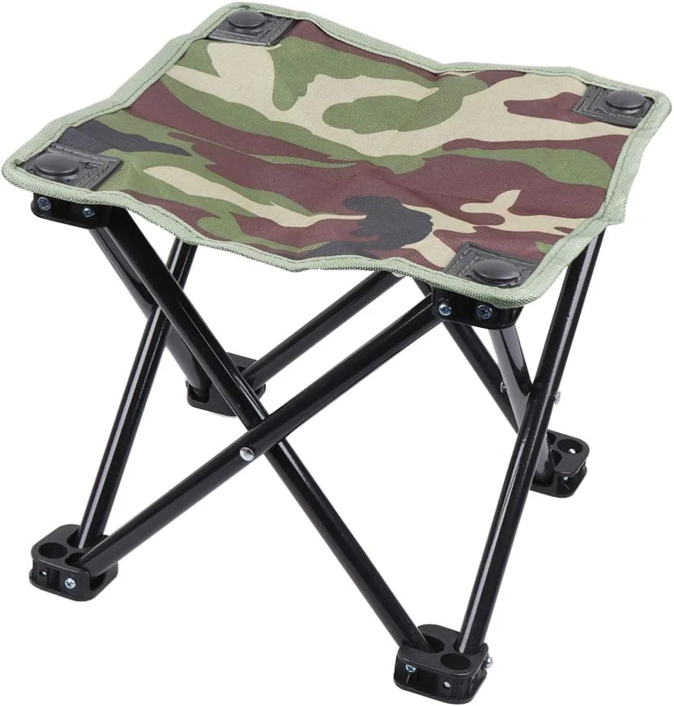 Portable Stool Folding Camping Stool Foldable Outdoor Chairs for Travel Camping Hiking (Camouflage) Foldable Chair Outdoor