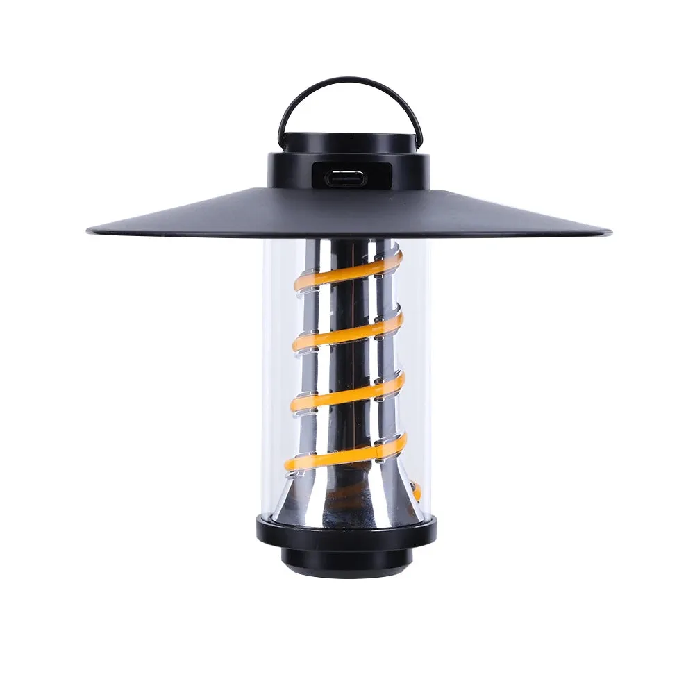 Portable Waterproof Lantern with Dimmable LED Lights - Rechargeable and Telescopic
