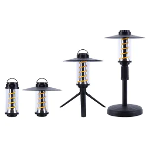 Portable Waterproof Lantern with Dimmable LED Lights - Rechargeable and Telescopic