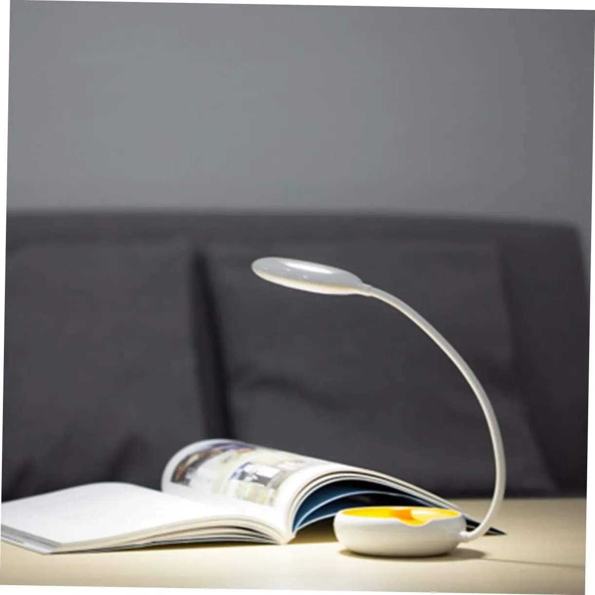 PRETYZOOM Folding Lantern Rechargeable Led Camping Light Touch Control Night Reading Lamp Multi-Functional for Home Office Orange