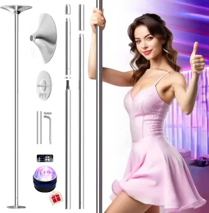 PYY Dance Pole for Home - Adjustable & Portable Dancing Pole for Gym Studio Pub