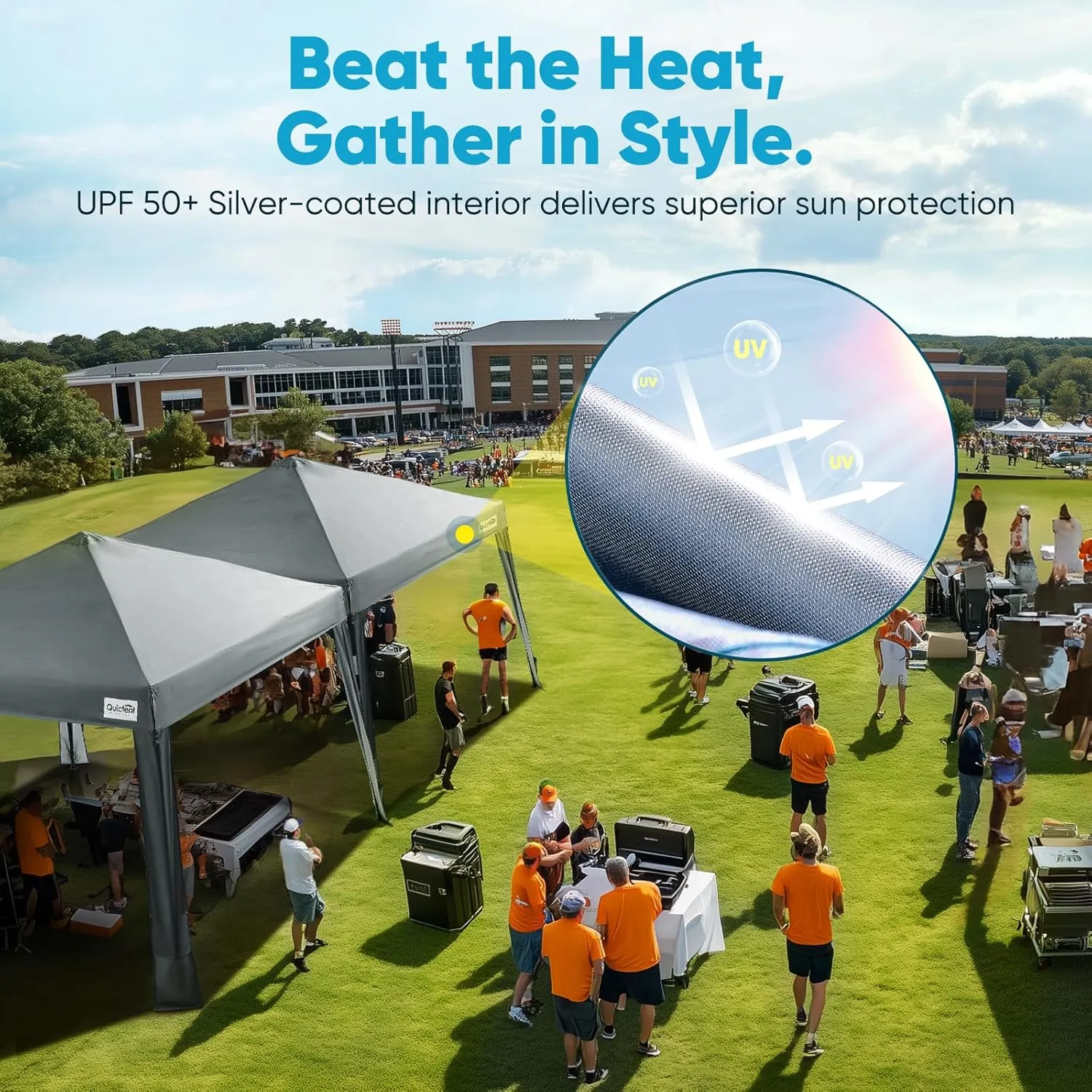 Quictent 10x10 Pop Up Canopy Tent Lightweight, Portable, and Versatile for Beach and Sporting Events with Sun Protection and Easy Setup