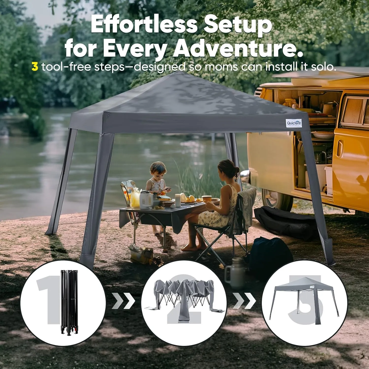 Quictent 10x10 Pop Up Canopy Tent Lightweight, Portable, and Versatile for Beach and Sporting Events with Sun Protection and Easy Setup