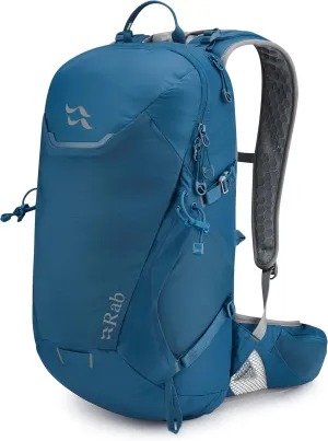 Rab Aeon 20-Liter Lightweight Hydration Pack - Comfortable Daypack for Hiking, Biking, & Trail Running - Ink - 20-Liter