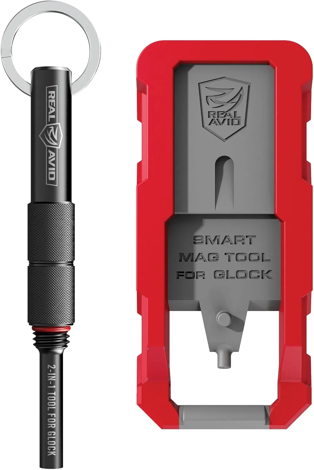 Real Avid Glock Armorer Tool Kit: 2-in-1 Glock Gun Multitool with Glock Front Sight Tool, Glock Punch Down Tool and Glock Magazine Tool for Unloading, Disassembly & Maintenance I Compatible with Glock