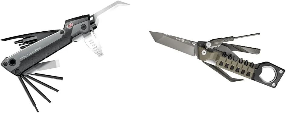 Real Avid Gun Tool Pro, 30-in-1 Gun Multitool for Shotgun & Rifles | Includes Choke Wrench & Pistol Tool for Gun Maintenance | 19 in 1 Pistol Multitool