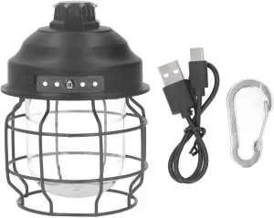 Rechargeable Camping Lantern, Outdoor Camping Lantern Portable Handheld Power Saving Adjustable High Brightness LED Beads Retro Camping Ambient Light for Travel