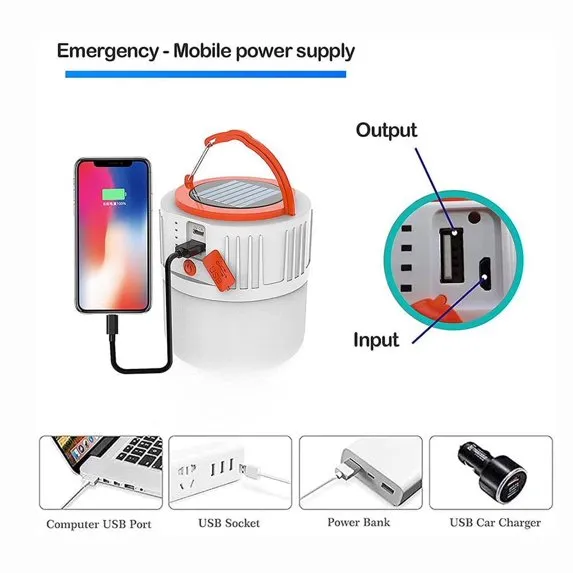 Rechargeable,5 Tent Light Modes Future-proof Solar 4800mAh Light Light, Garden Hiking Lantern Camping Tent Camping Bank,Solar for Climbing Top value AmzDoer Spot LED Power