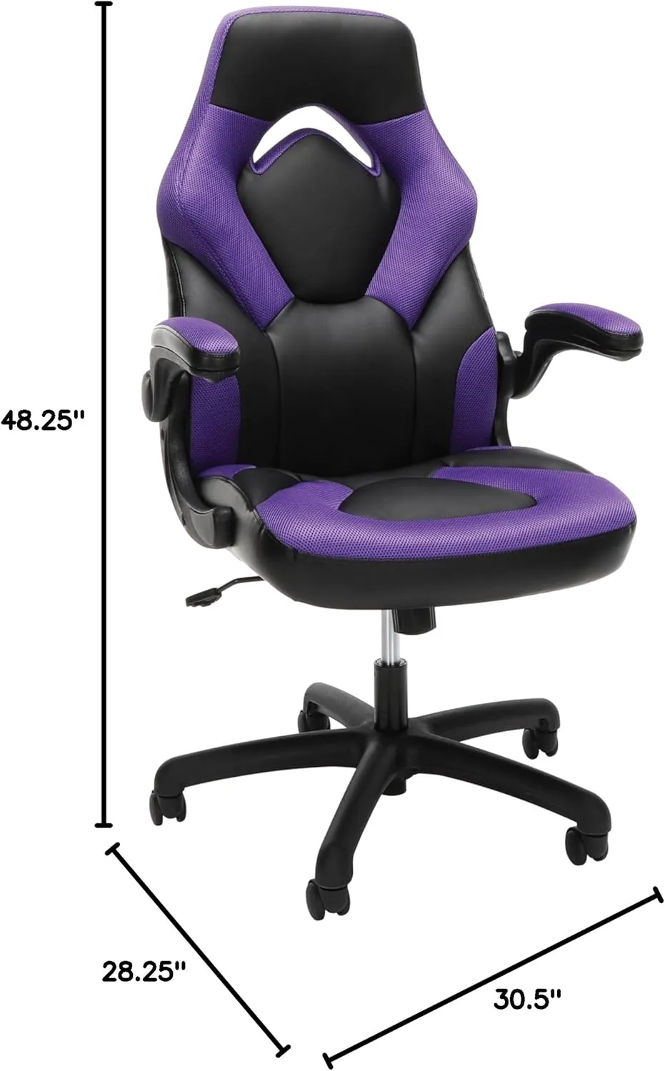 RESPAWN 3085 Gaming Chair - Gamer & Office Chair with Integrated Headrest, Adjustable Tilt & Tilt Lock - Purple