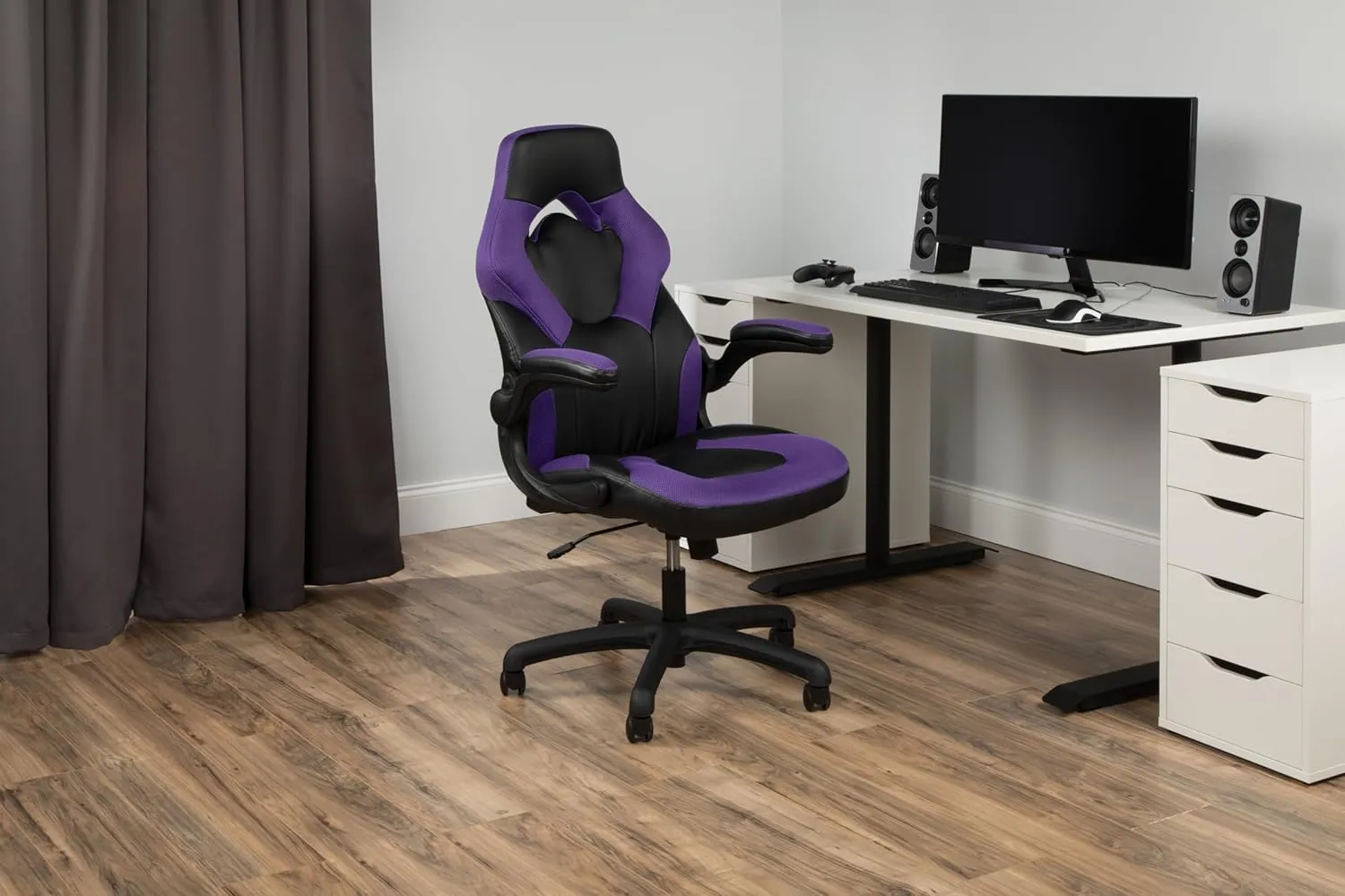 RESPAWN 3085 Gaming Chair - Gamer & Office Chair with Integrated Headrest, Adjustable Tilt & Tilt Lock - Purple