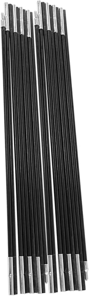 Restokki 4.9m Tent Poles Replacement, Fiberglass Tent Rod for Outdoor Camping Support Rods Awning Frames Kit
