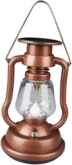 Retro Design Solar Lantern Camping Solar Light Outdoor Handheld Lamp Yard Lamp